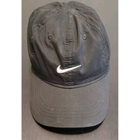 Nike Infant Toddler Hat Baseball Cap Adjustable Strap Back Black Sports Dri-fit - Picture 1 of 4